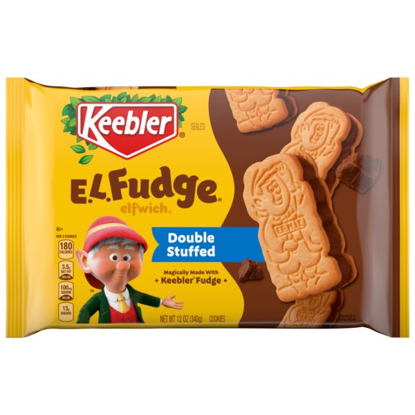 Keebler E.L. Fudge Double Stuffed Elfwich Cookies with Crème Filling, 12 oz
